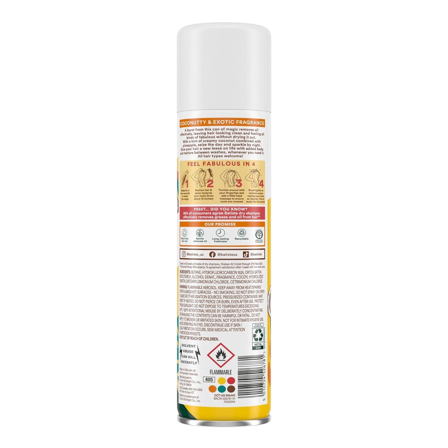 Batiste - Dry Shampoo - Tropical
