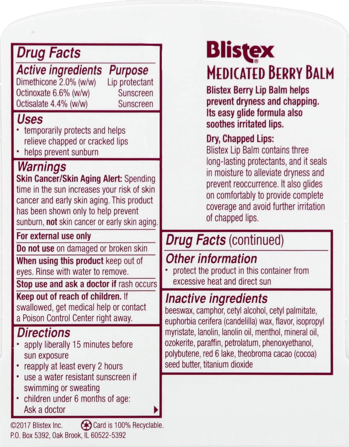 Blistex - Medicated Berry Balm
